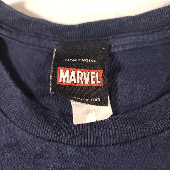 Marvel Captain America Graphic Short Sleeve Casual T Shirt Mens Size M Blue - Picture 5 of 9
